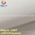 100% Polyester Pongee Tissu de teinture pour vêtements (GLLML300)